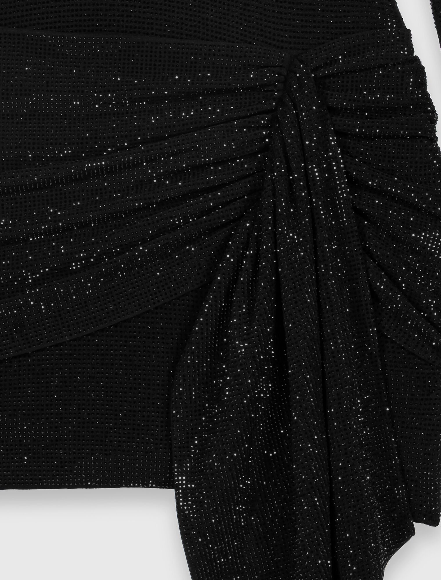 Short rhinestone dress with bow