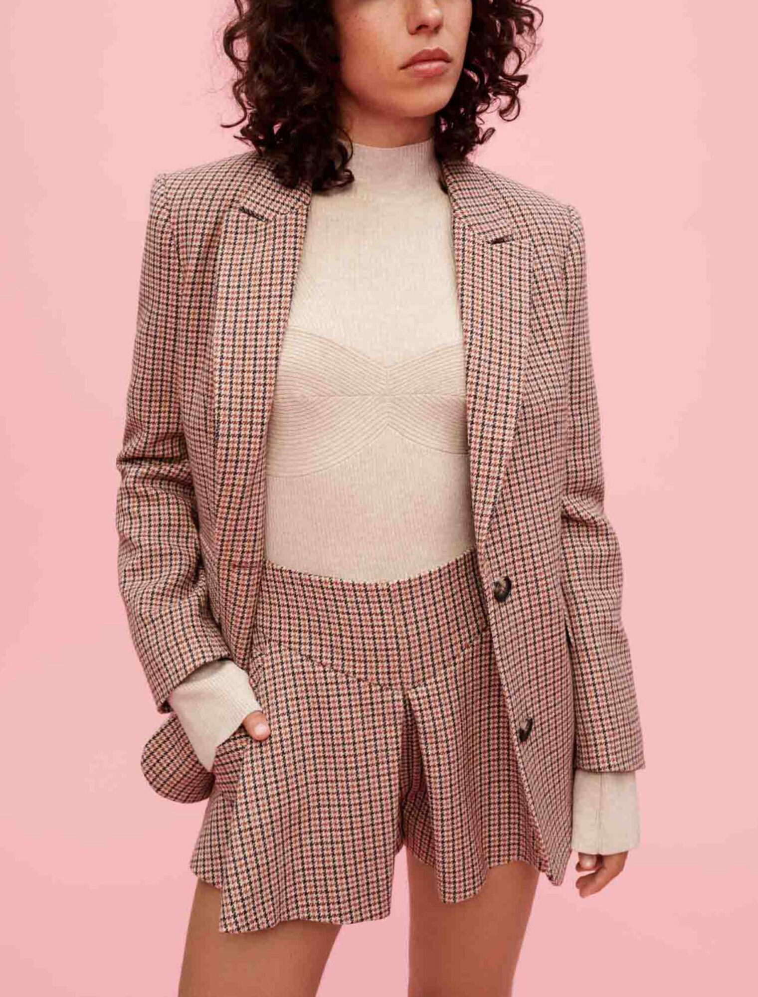 Houndstooth skort