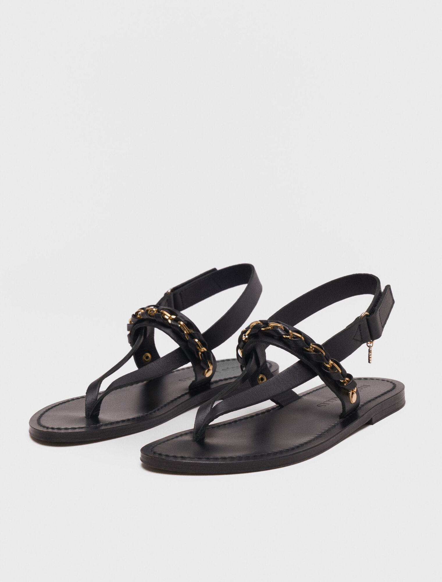 K.Jacques flat leather sandals