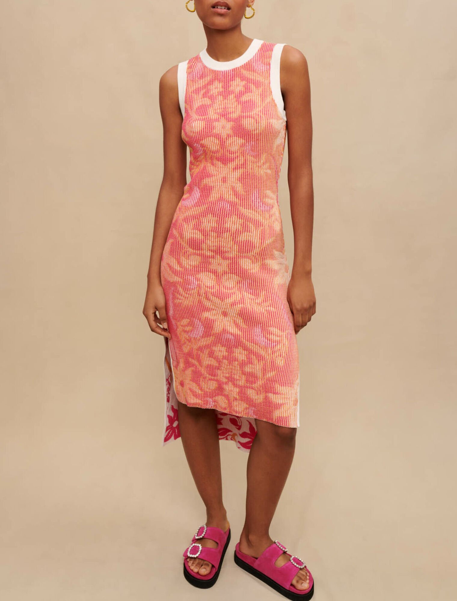 Printed reversible dress