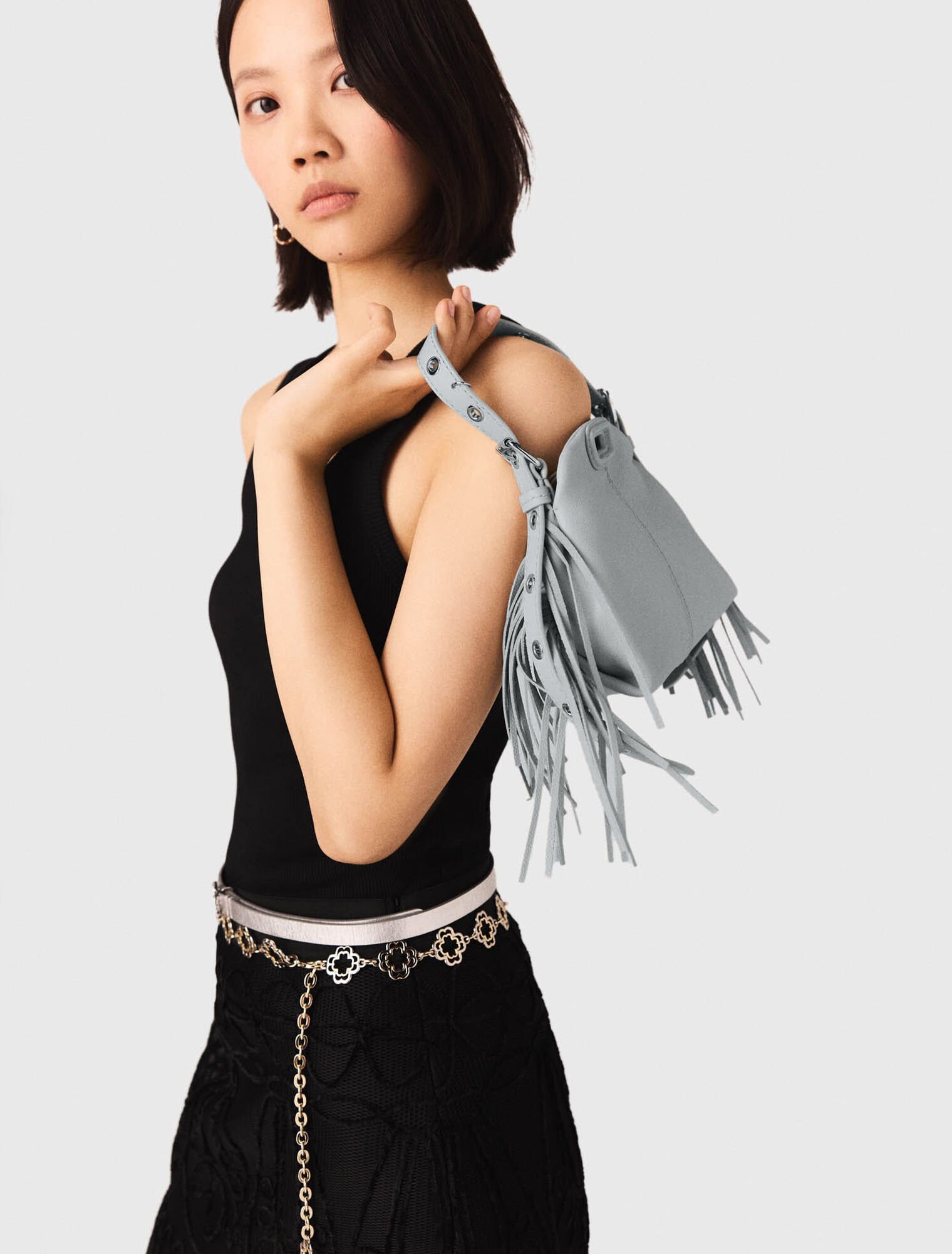 Miss M micro grained leather bag