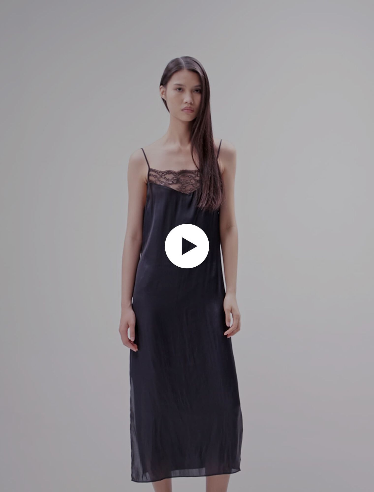 Satin-look maxi dress