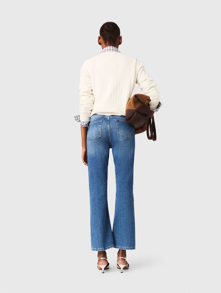 Denim jeans with pockets