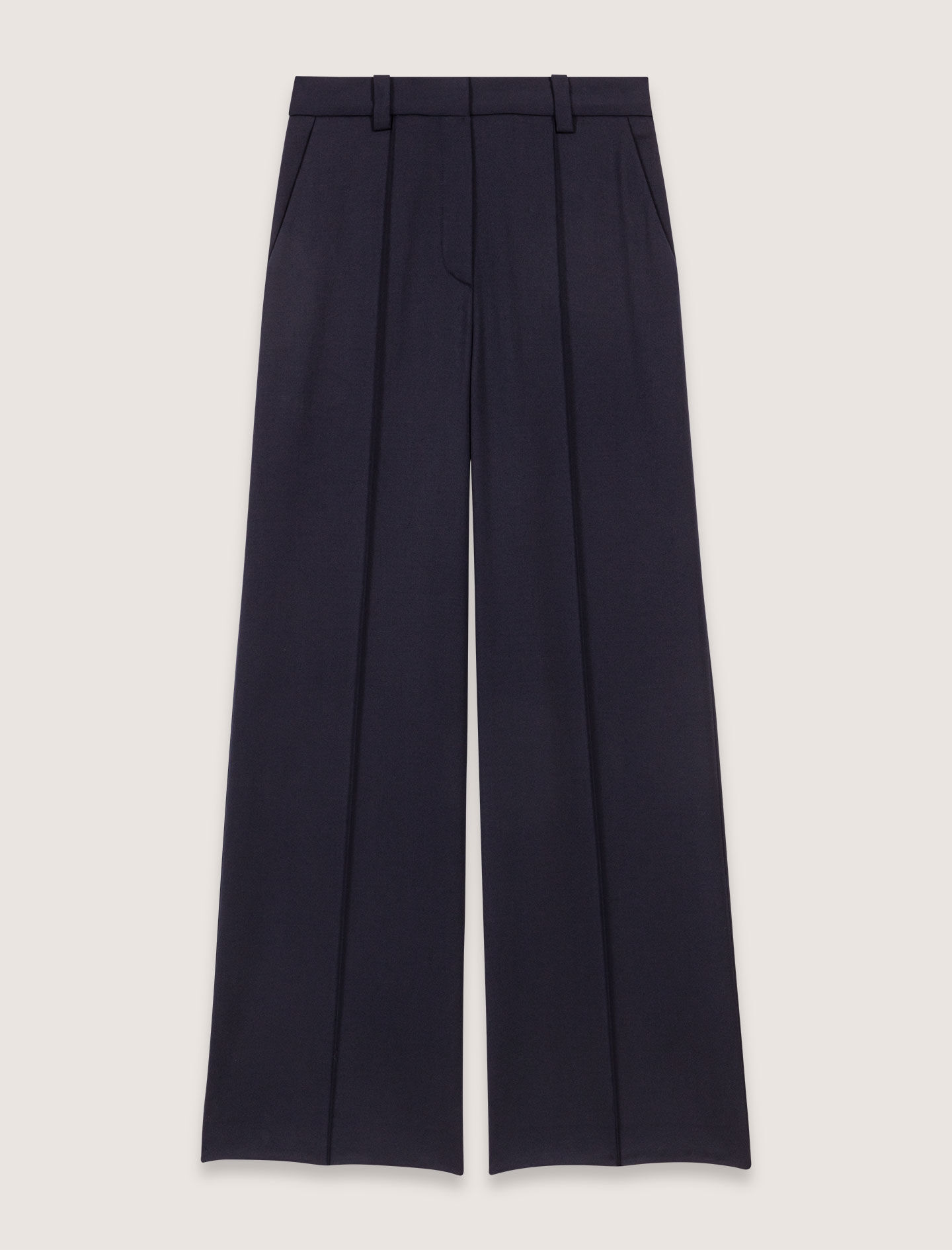 Suit trousers with pintucks Blue for Women | Maje