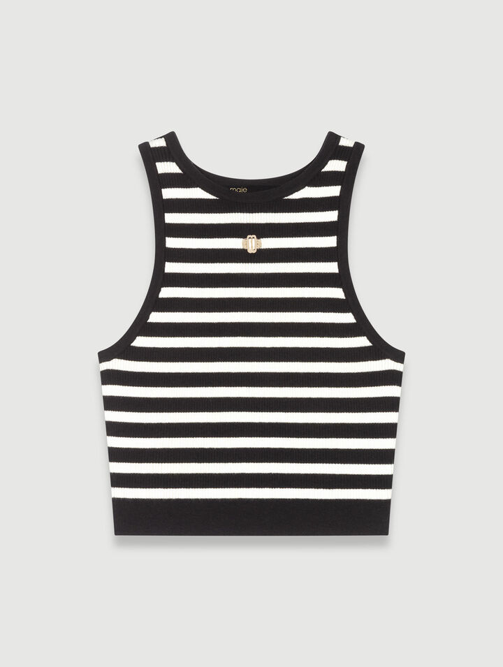 Striped crop top