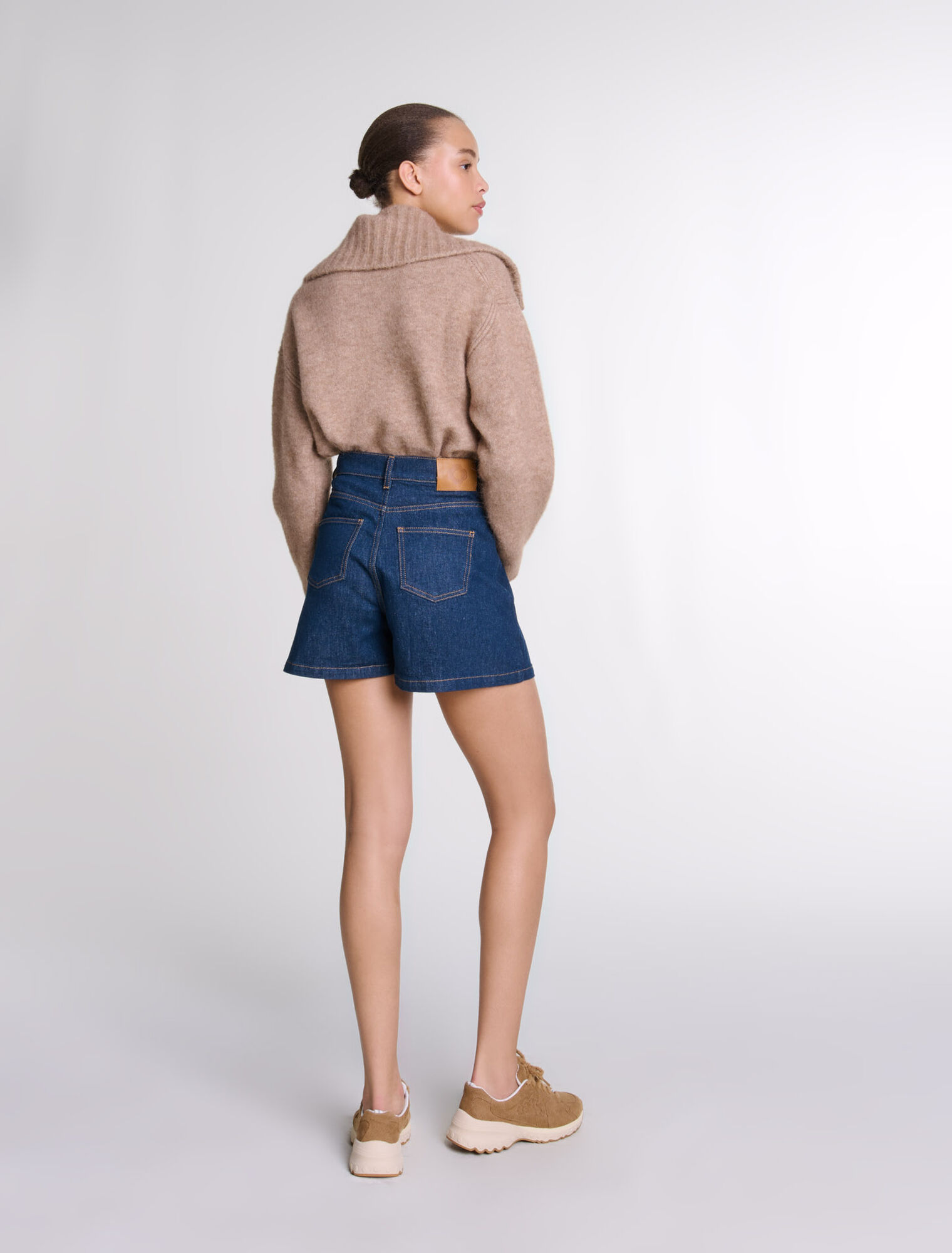 Denim skort