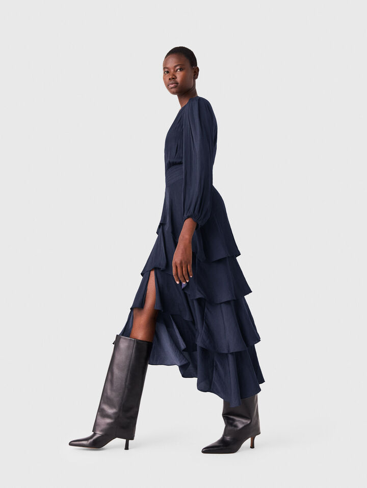Ruffled maxi dress