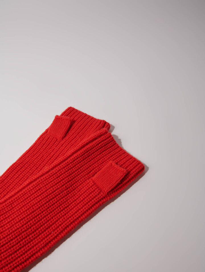 Wool and cashmere mittens