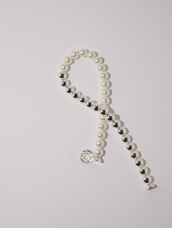 Mixed pearl choker necklace