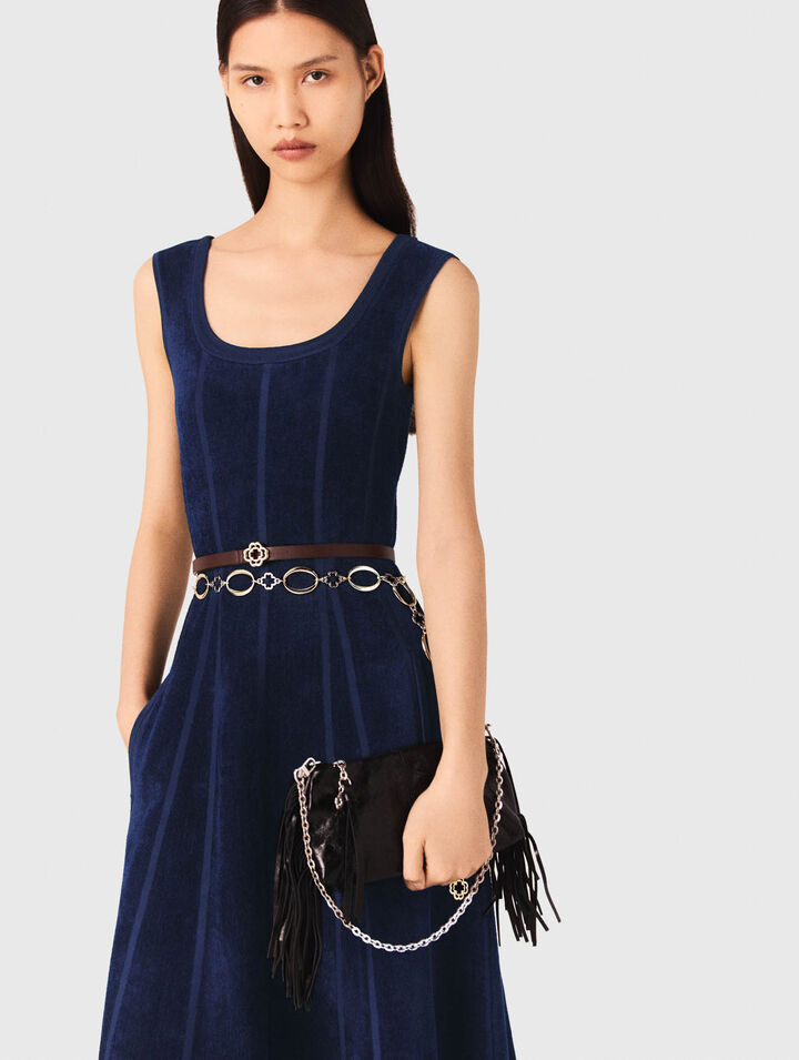 Velvet maxi dress