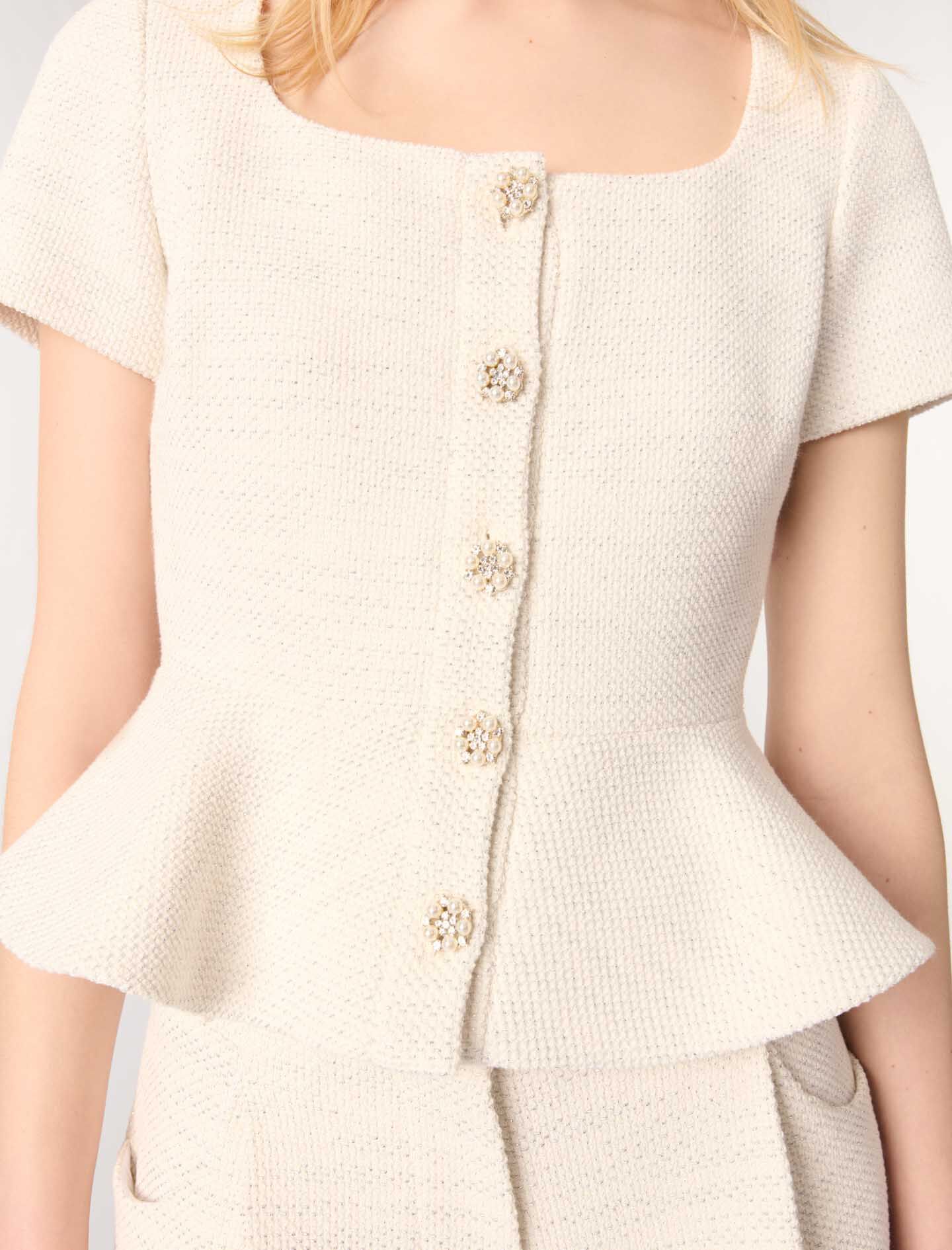 おすすめ人気ランキング2024年 - top peplum lurex and Tweed Tops Maje | トップス