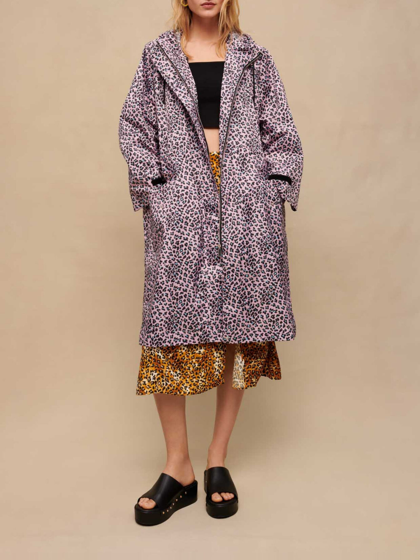 Maje leopard coat online