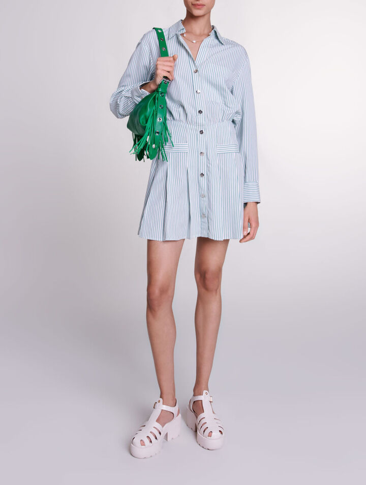 Striped shirt dress