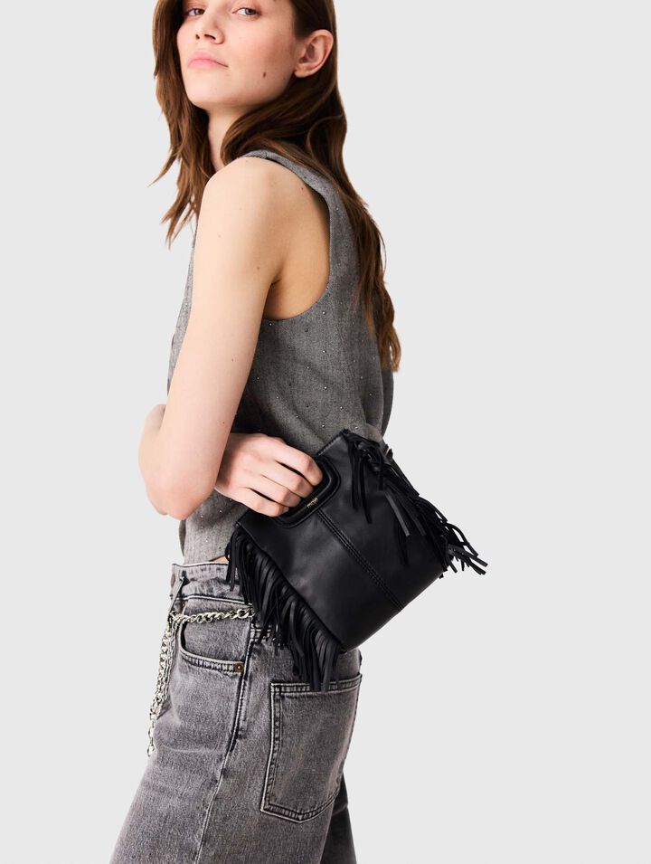Mini M bag in smooth leather