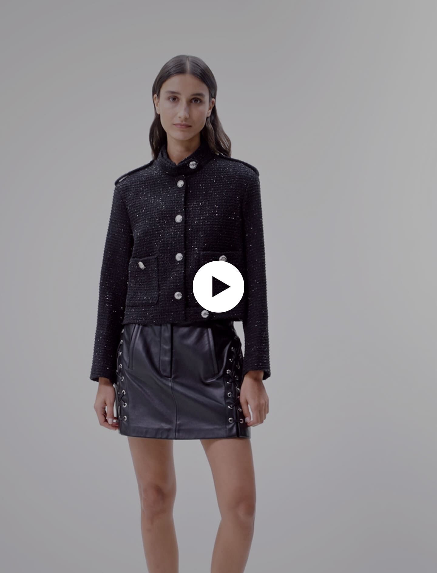 Maje cropped tweed jacket new arrivals