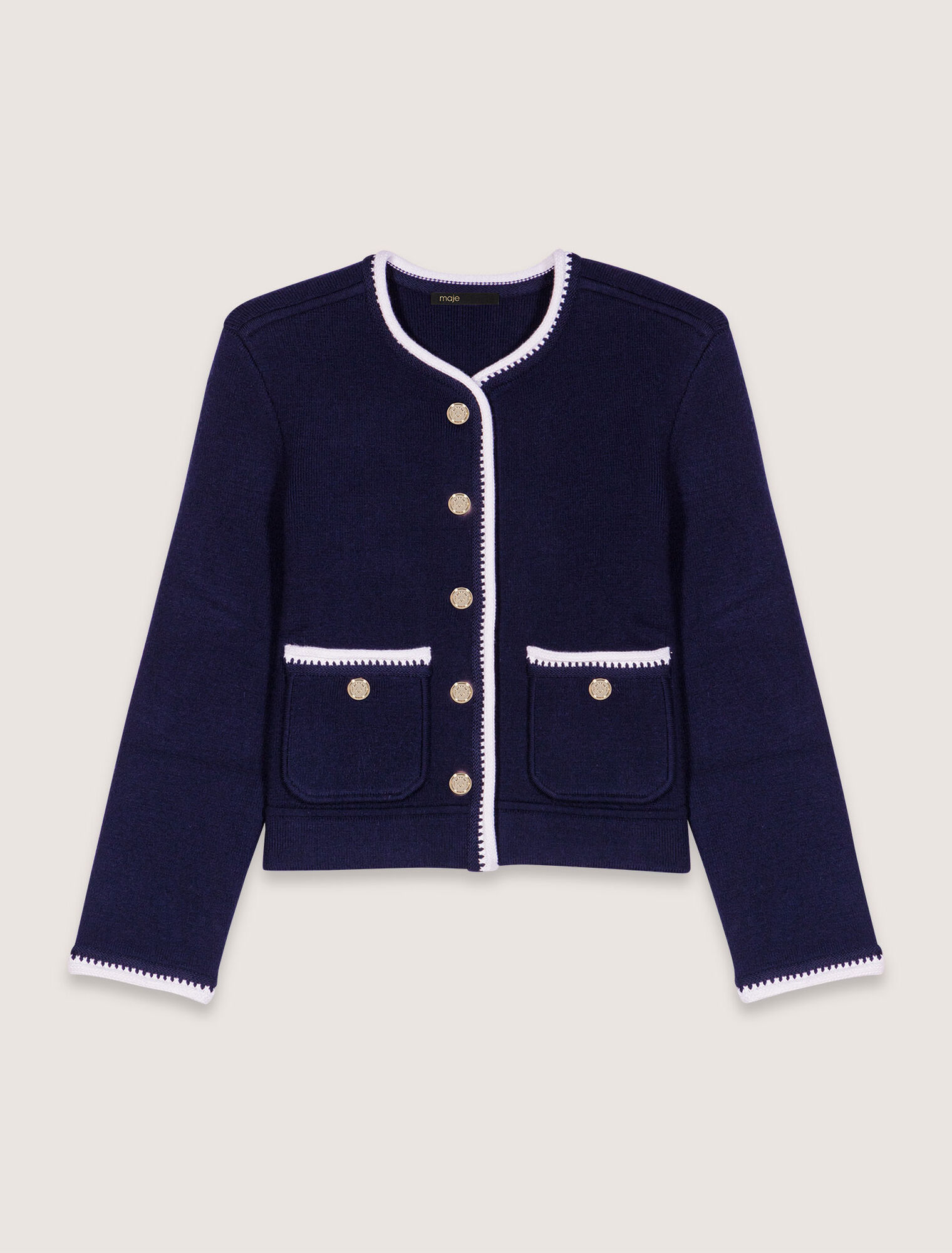 Wool-blend cardigan
