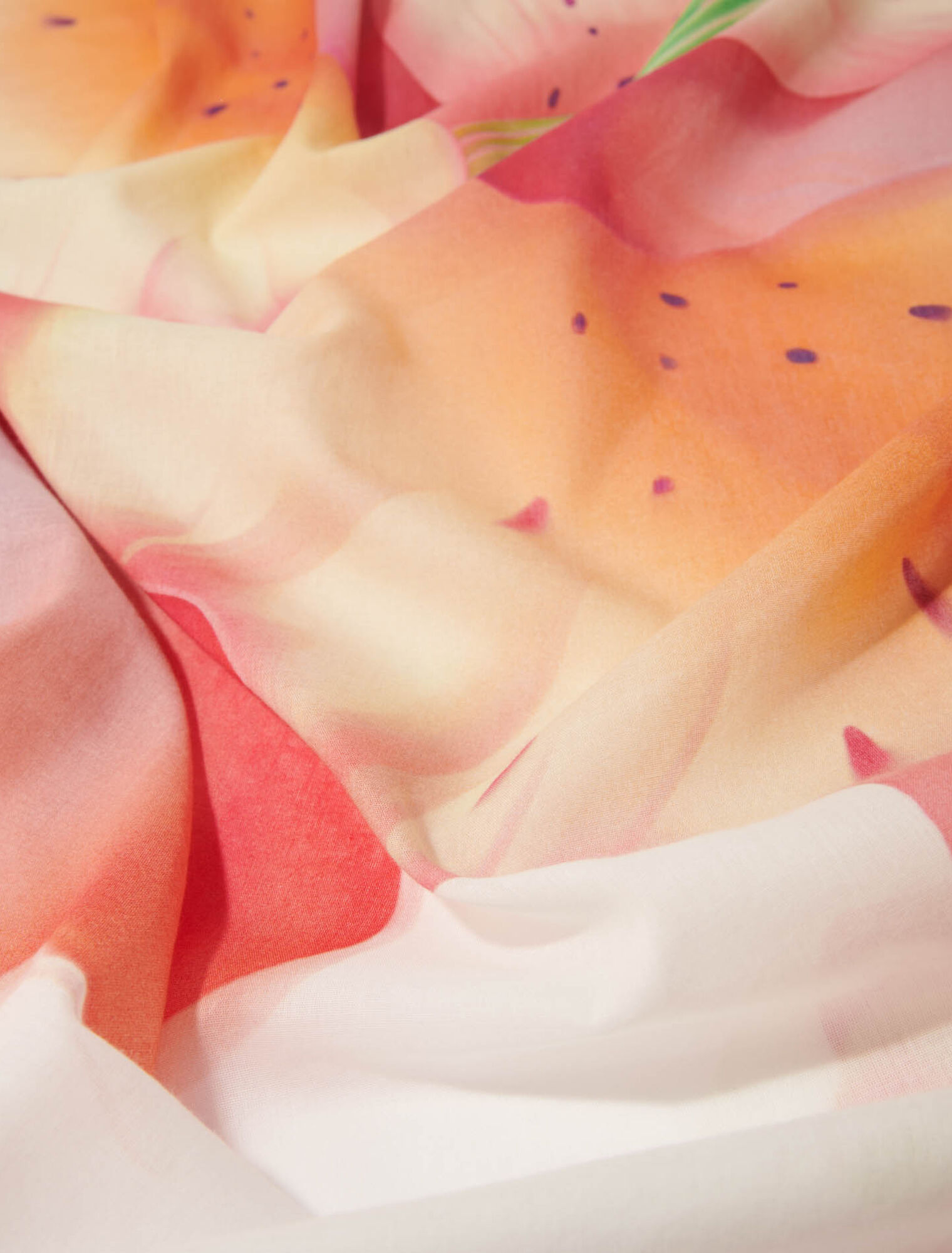 Flower motif cotton pareo
