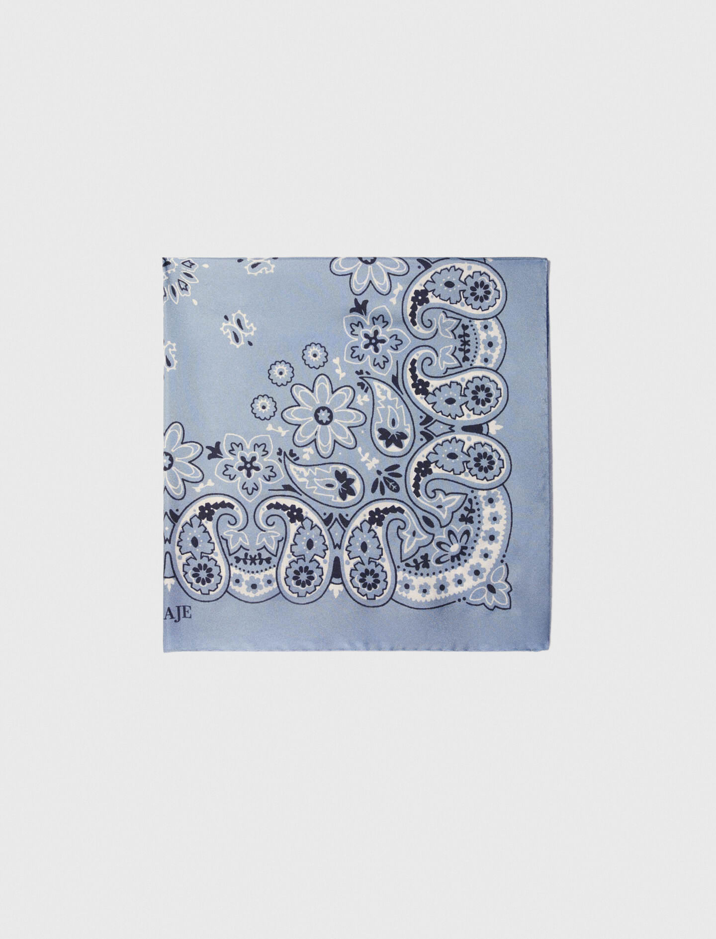 Bandana print scarf Blue for Women | Maje Bandana print scarf Blue for Women | Maje