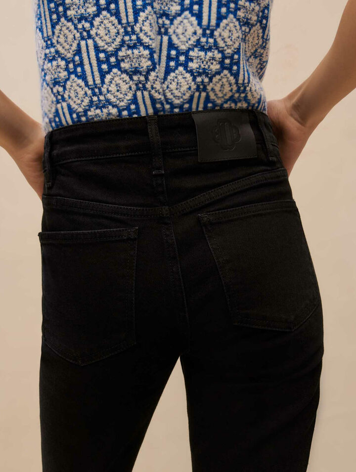High-waisted trousers