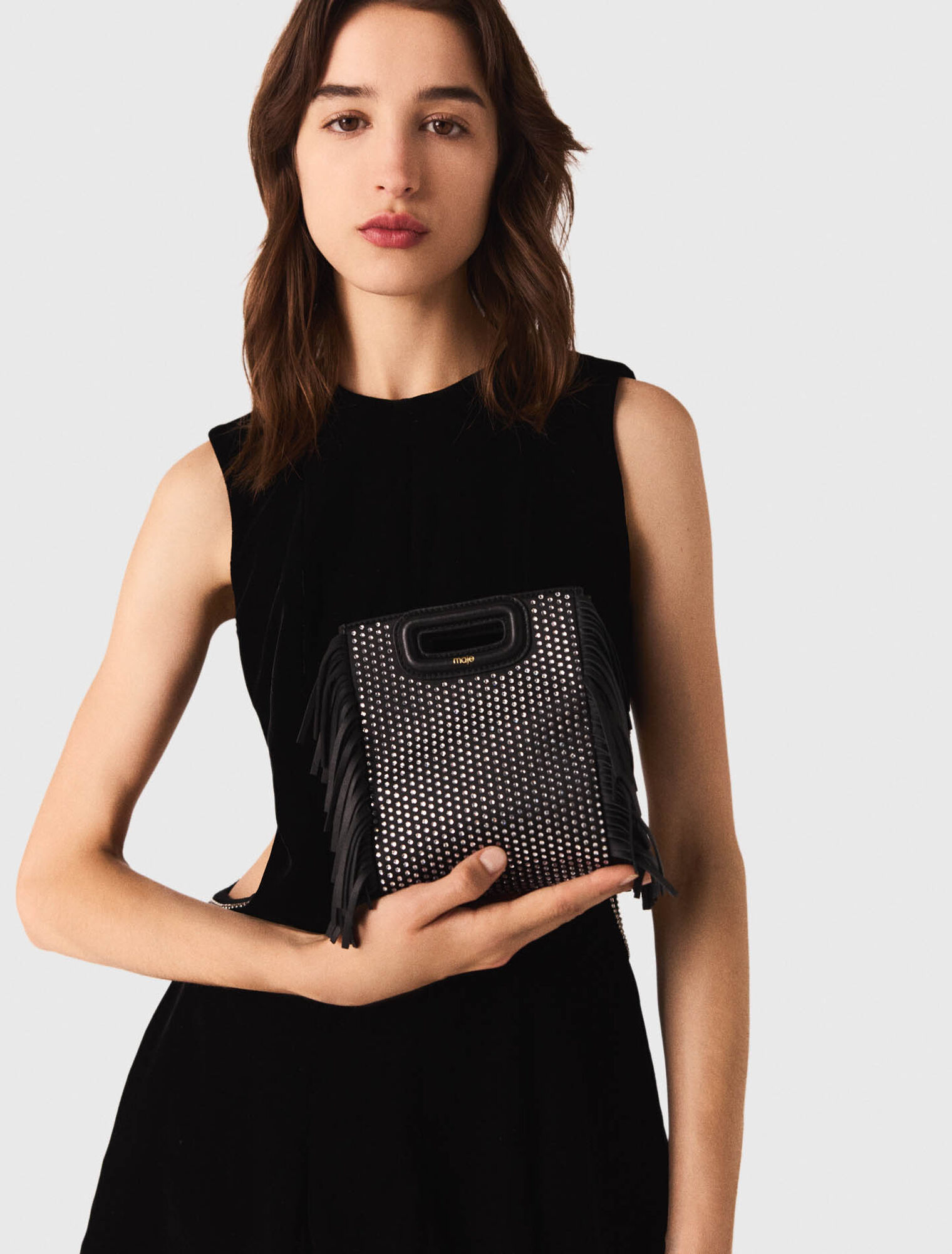 Rhinestone M mini bag
