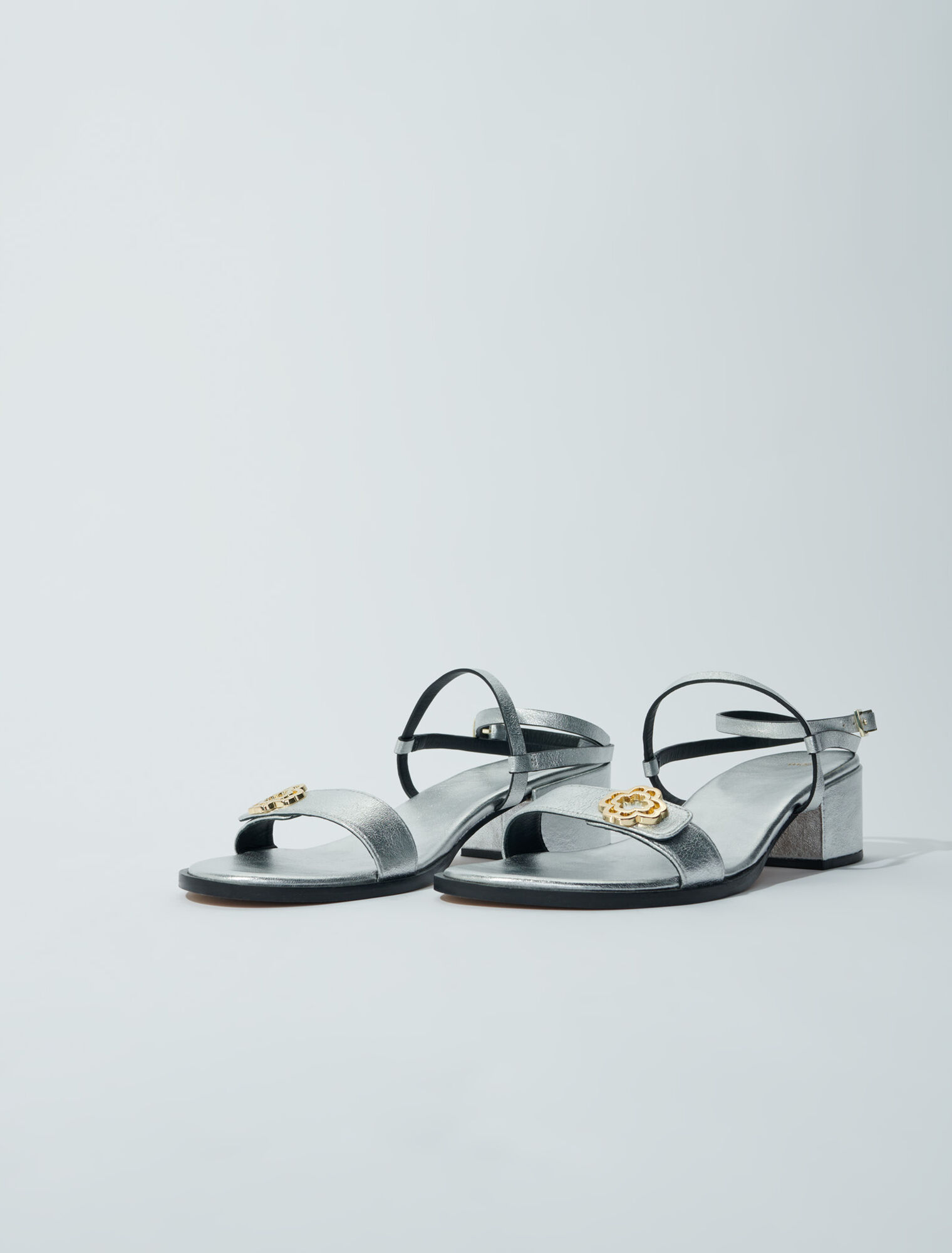 Leather strappy sandals