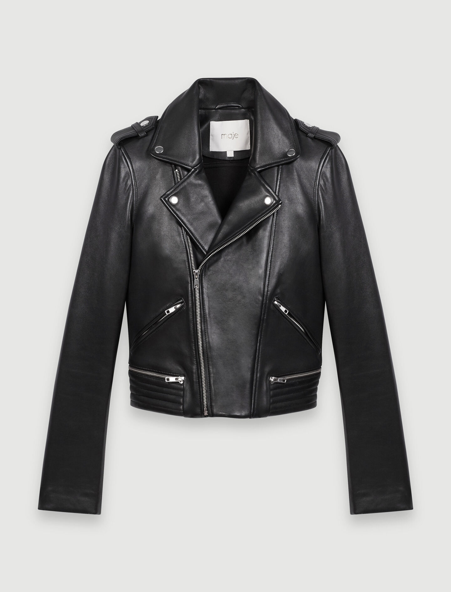 Trendy Women s Jackets Biker Tailored Tweed Maje