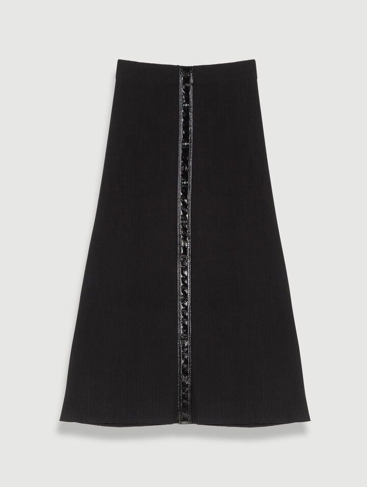Knit maxi skirt