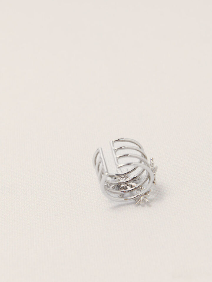 Rhinestone star ring