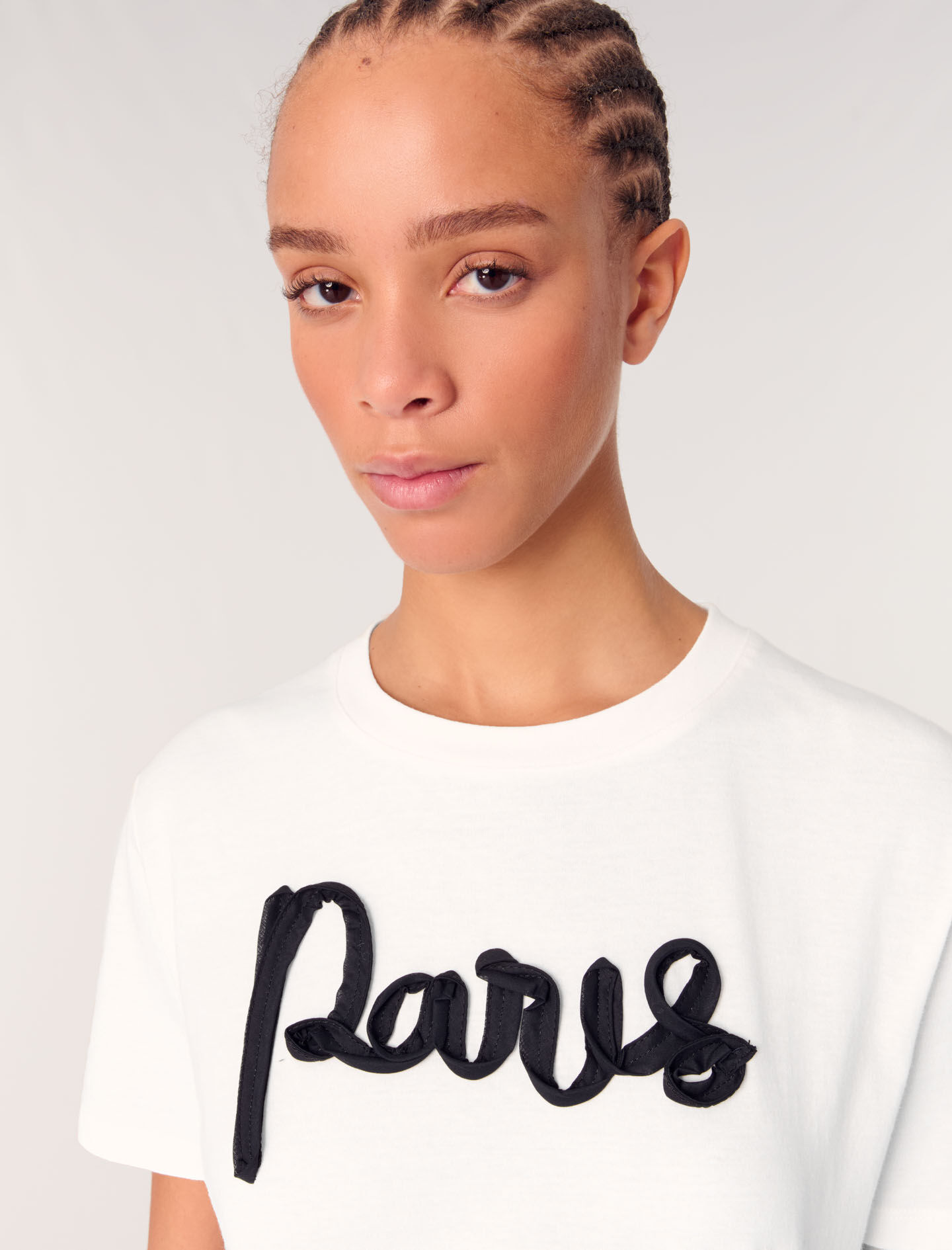 Cotton T-shirt White for Women | Maje