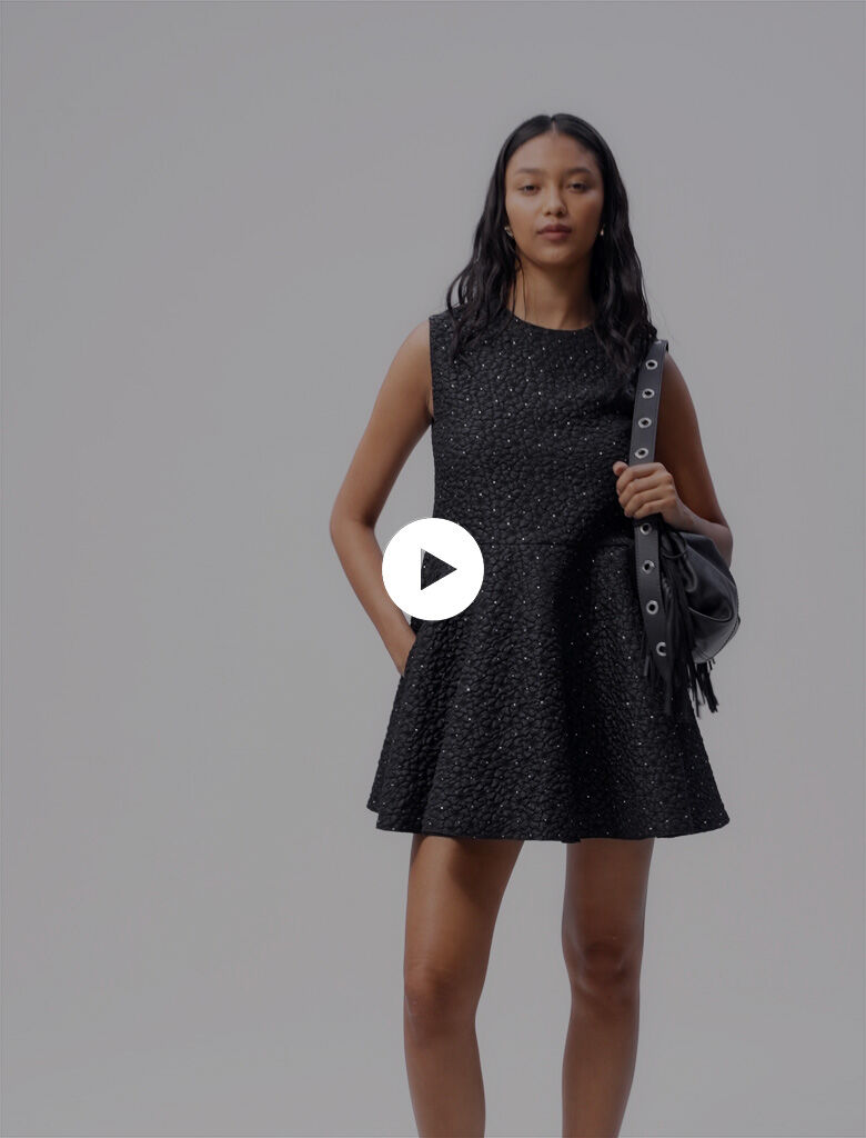 Rhinestone playsuit dress Jumpshorts Maje