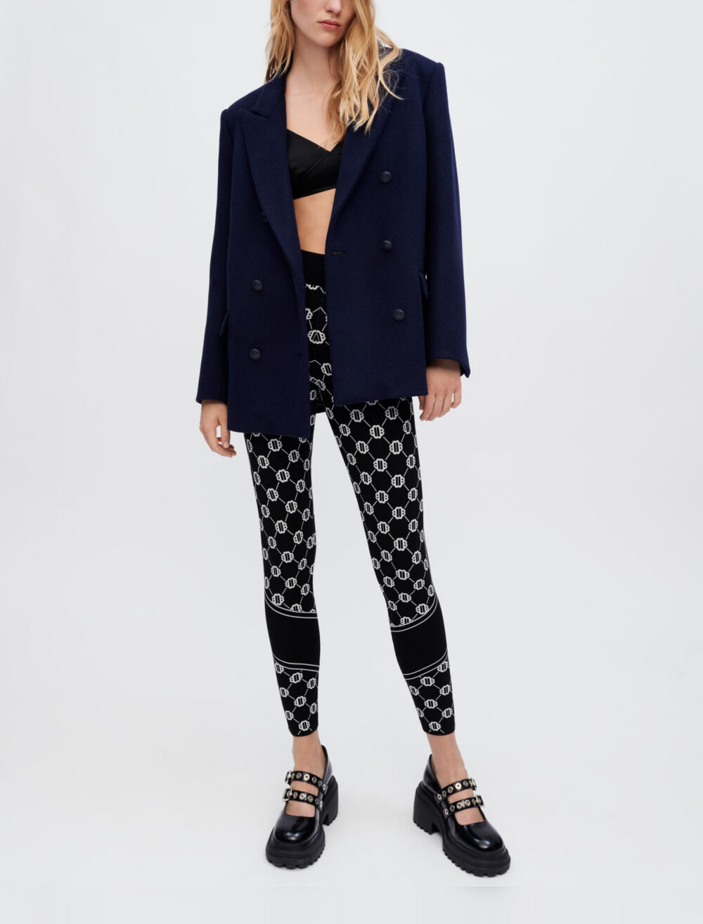 Oversized wool coat Coats Maje
