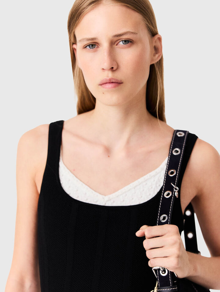 Short 2-in-1 effect dress