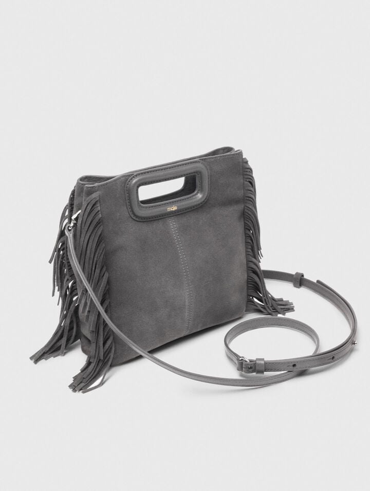 M bag in suede leather