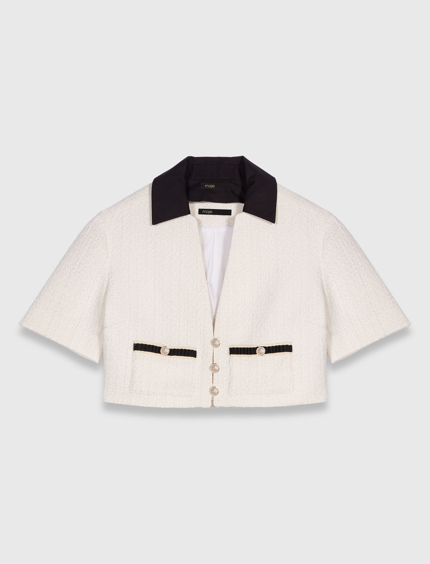 2-in-1 tweed dress White for Women | Maje