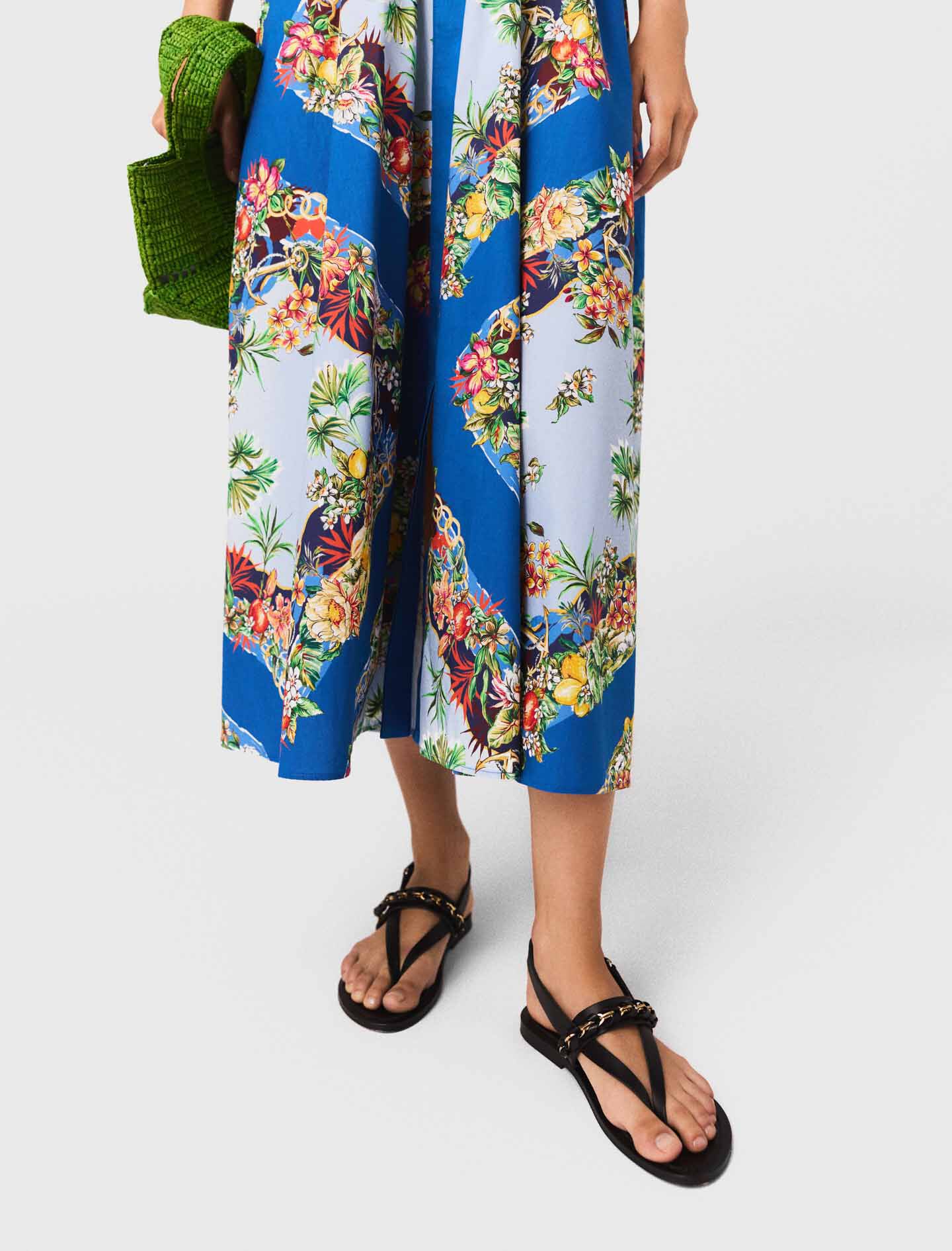 Patterned maxi dress Multicolor for Women | Maje