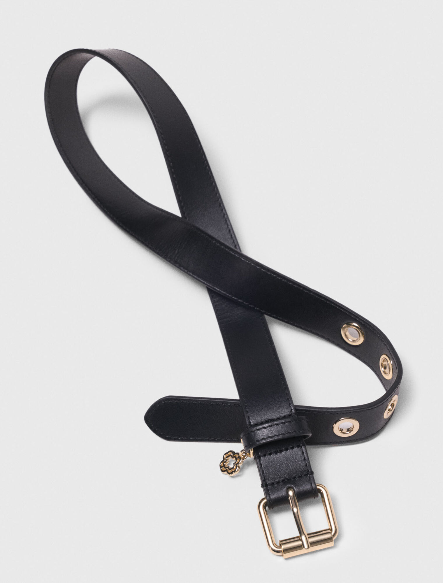 Leather belt with Miss M buckle