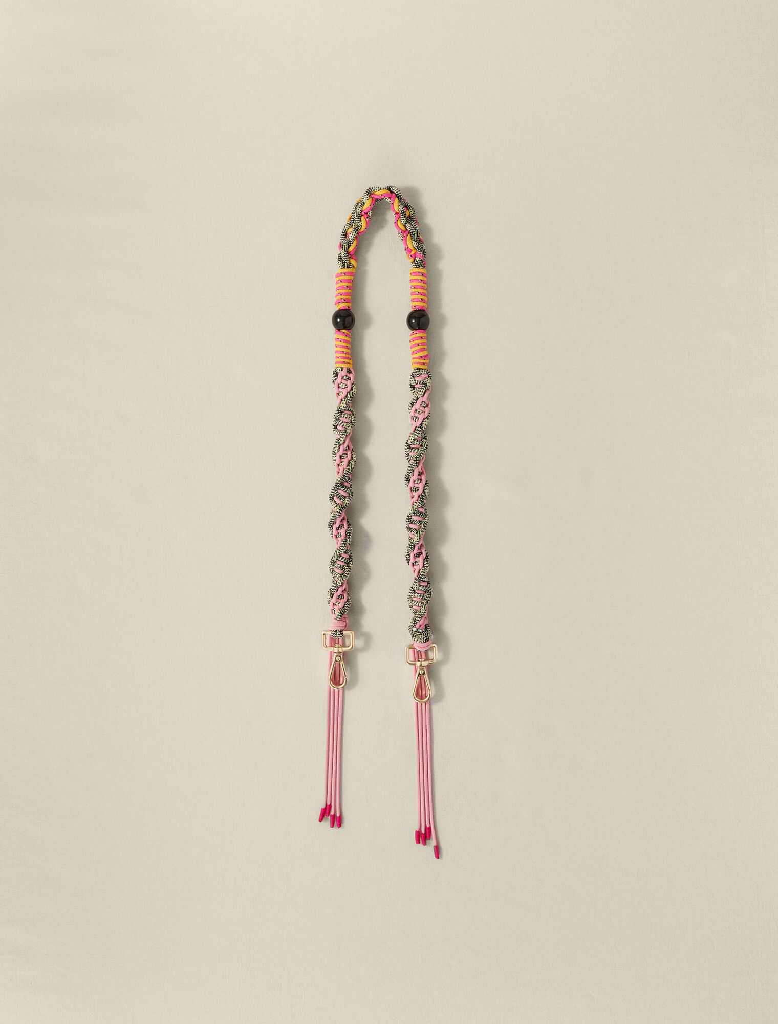 Braided shoulder strap