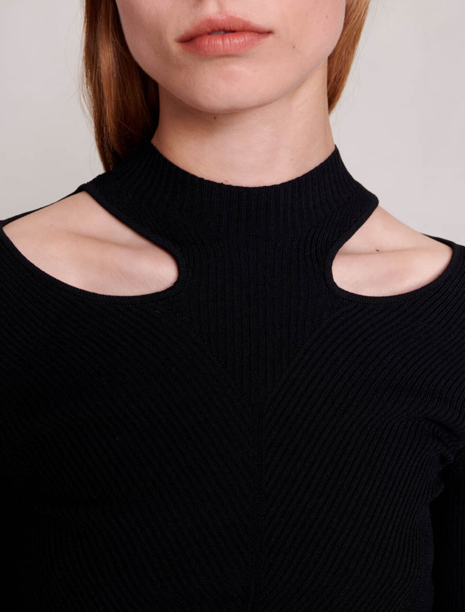 Cutaway knit jumper