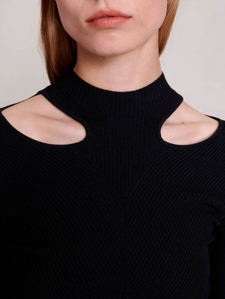 Cutaway knit jumper