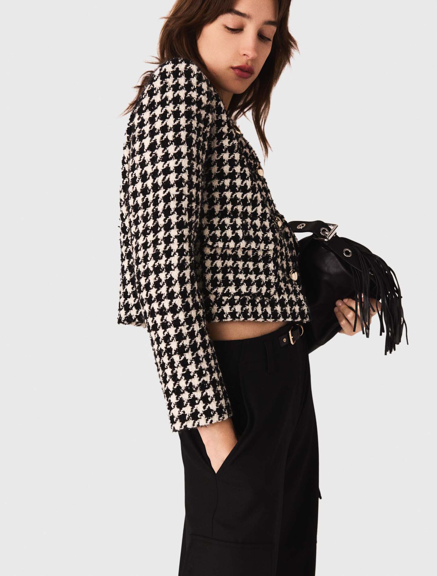 Short tweed jacket