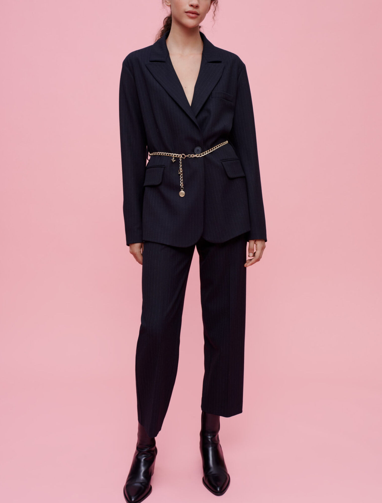 Tennis stripe suit jacket