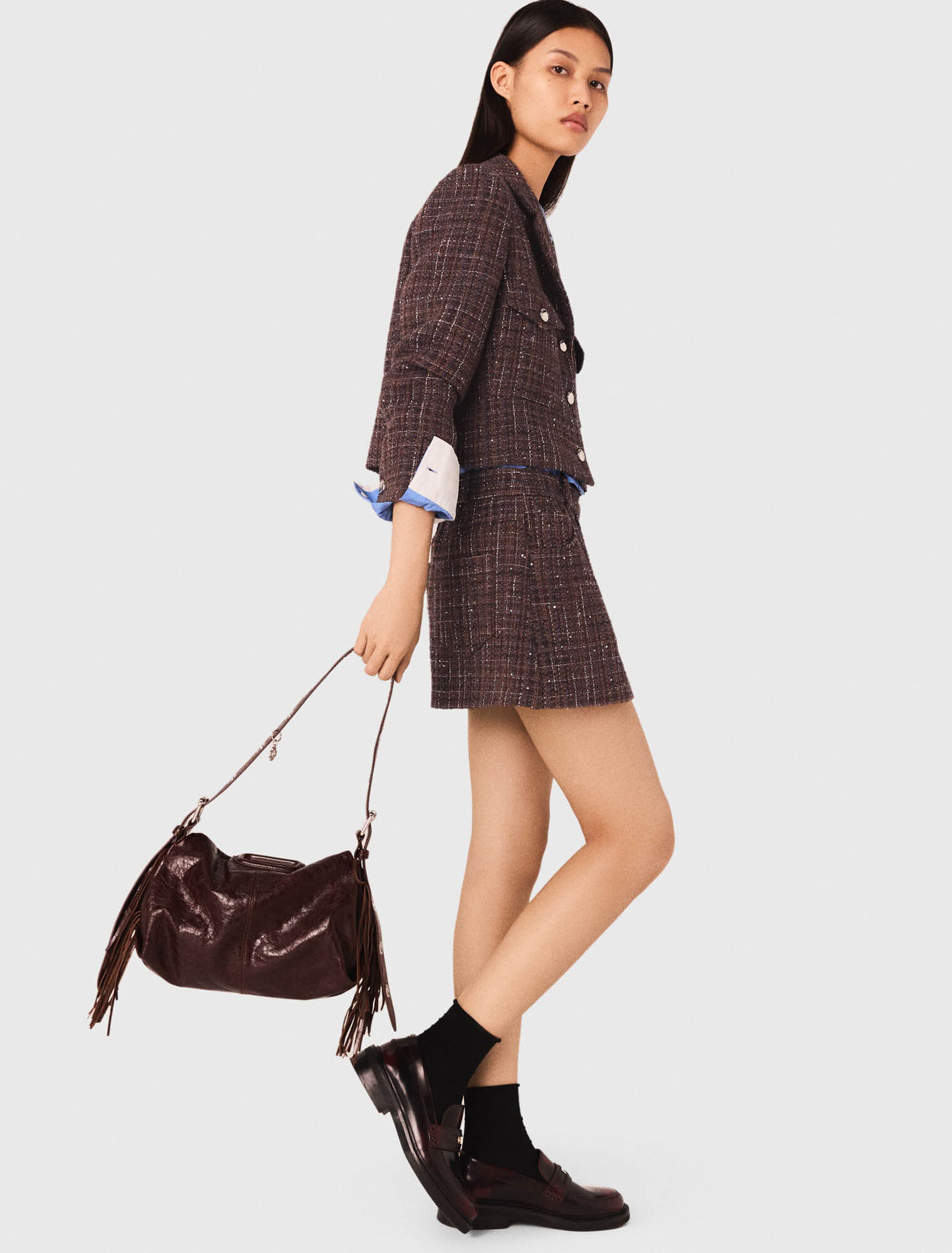 Short tweed jacket
