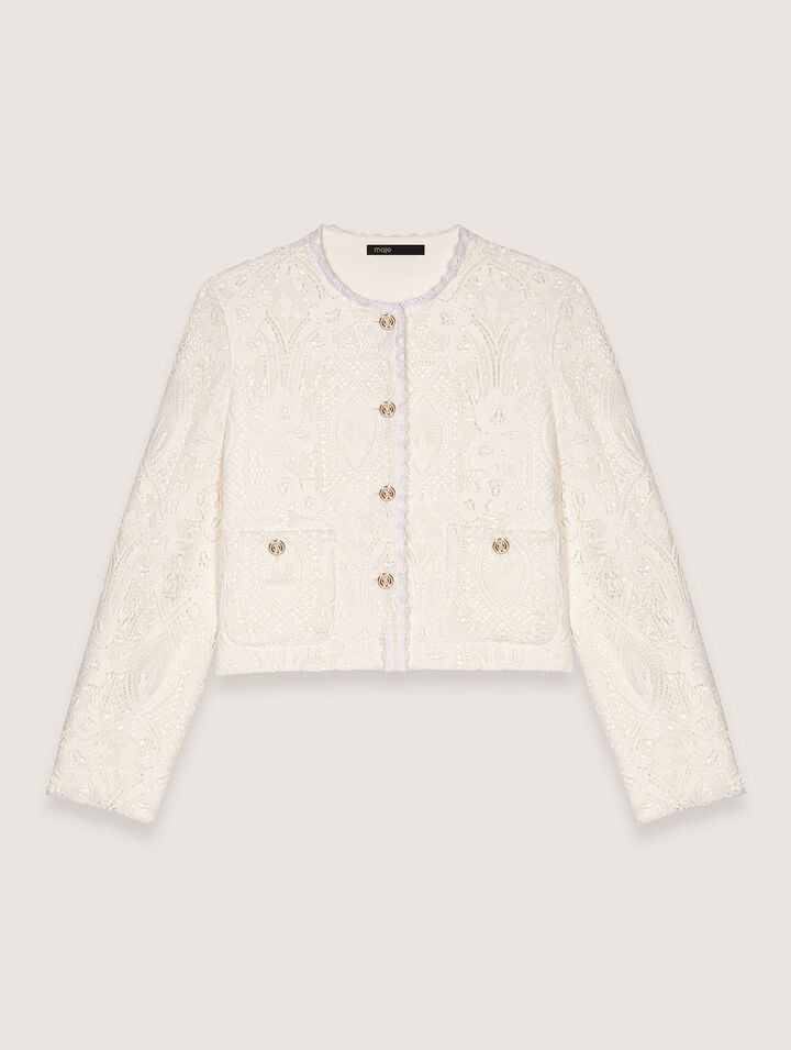 Short guipure jacket