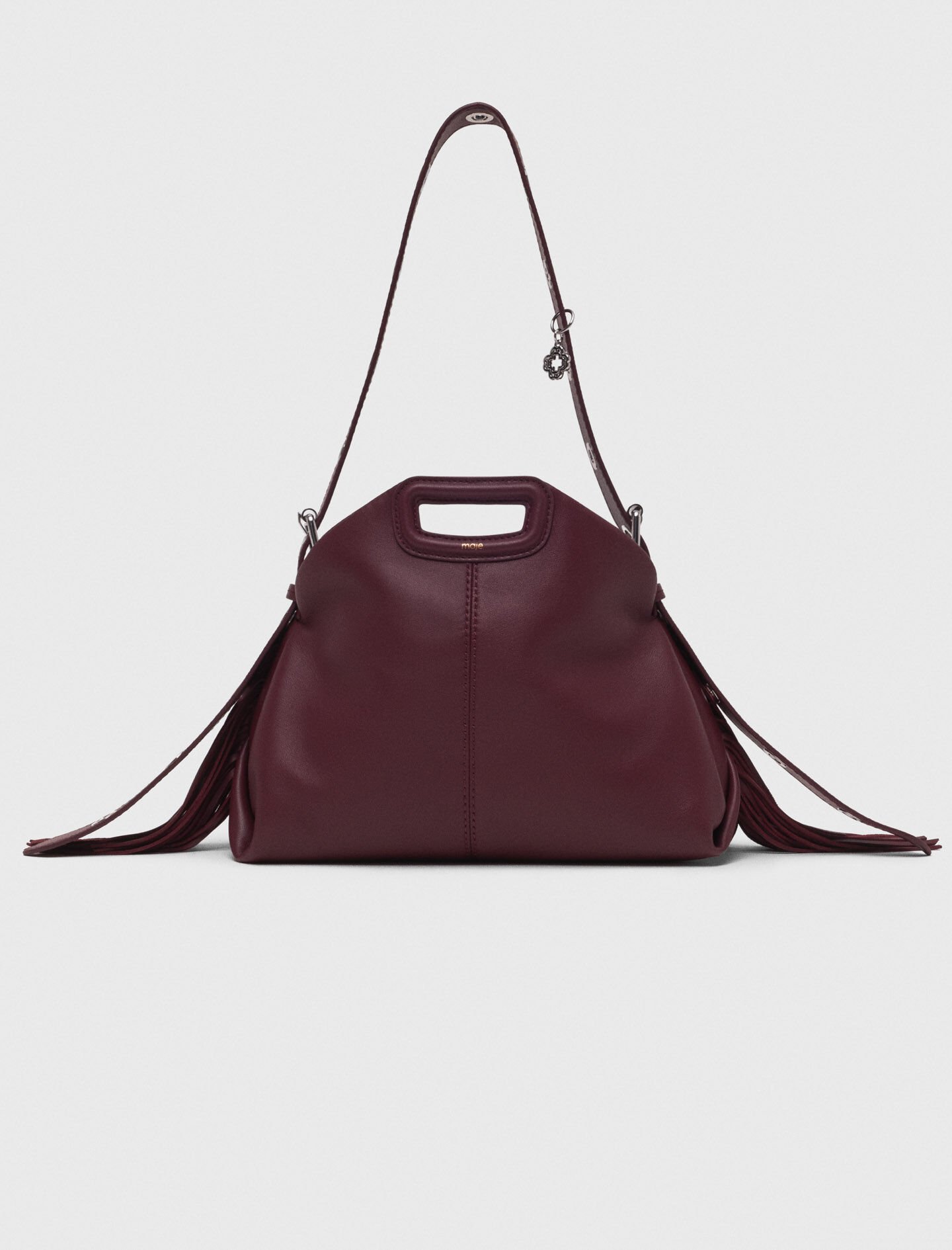 MAJE ハンドバッグ Crackled leather M bag Brown for Women | Maje