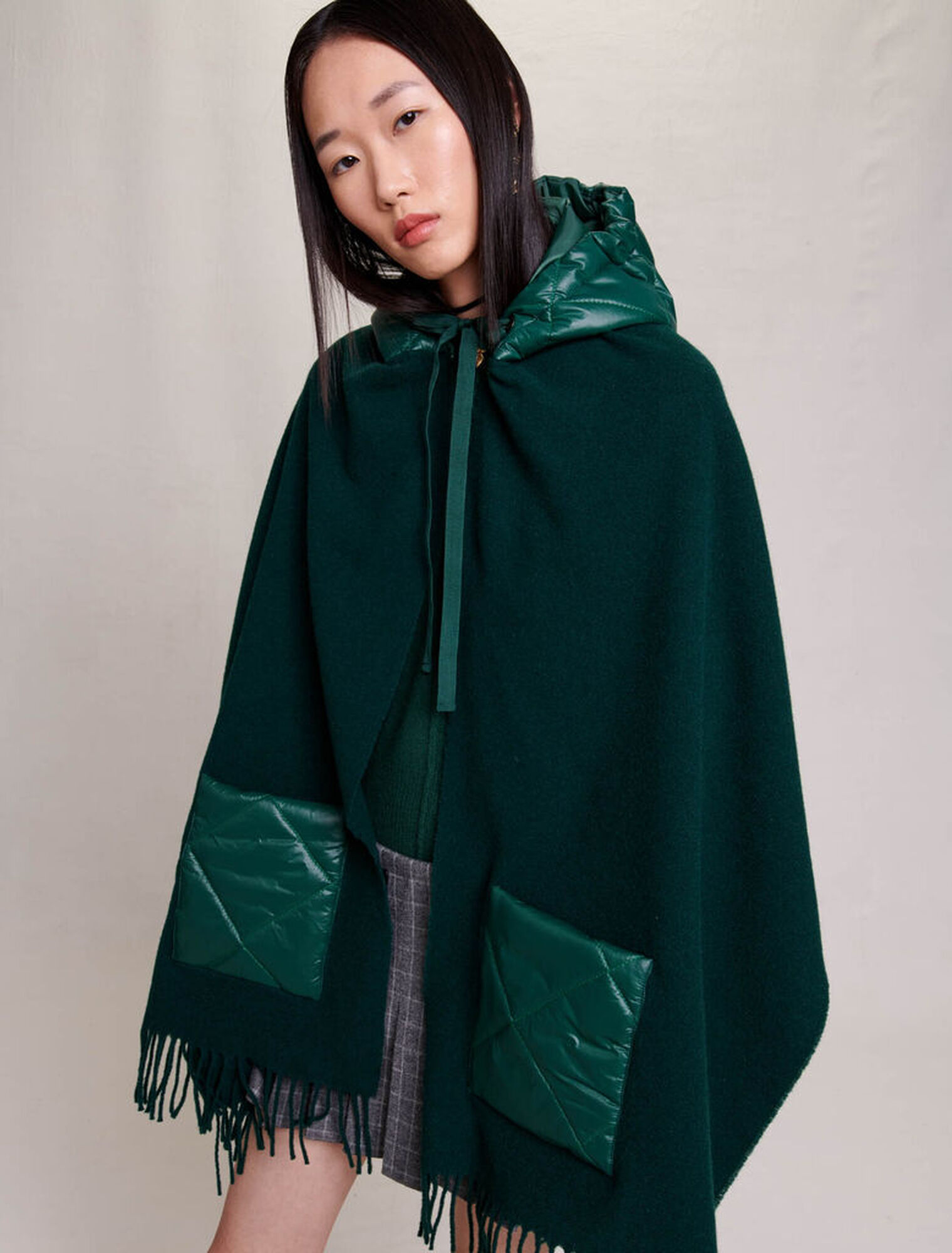 Hooded poncho