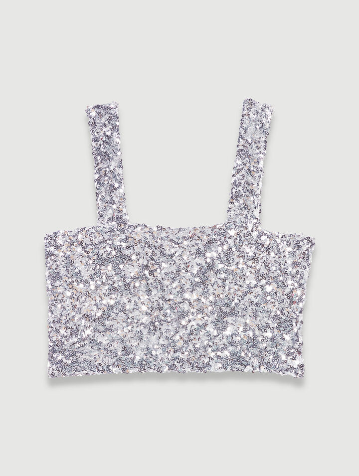Sequinned top