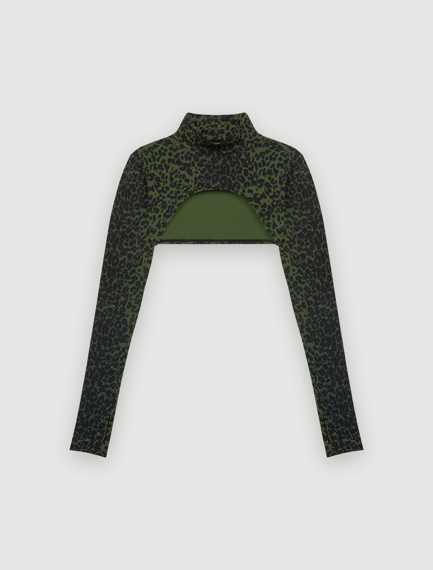 Printed mini crop top