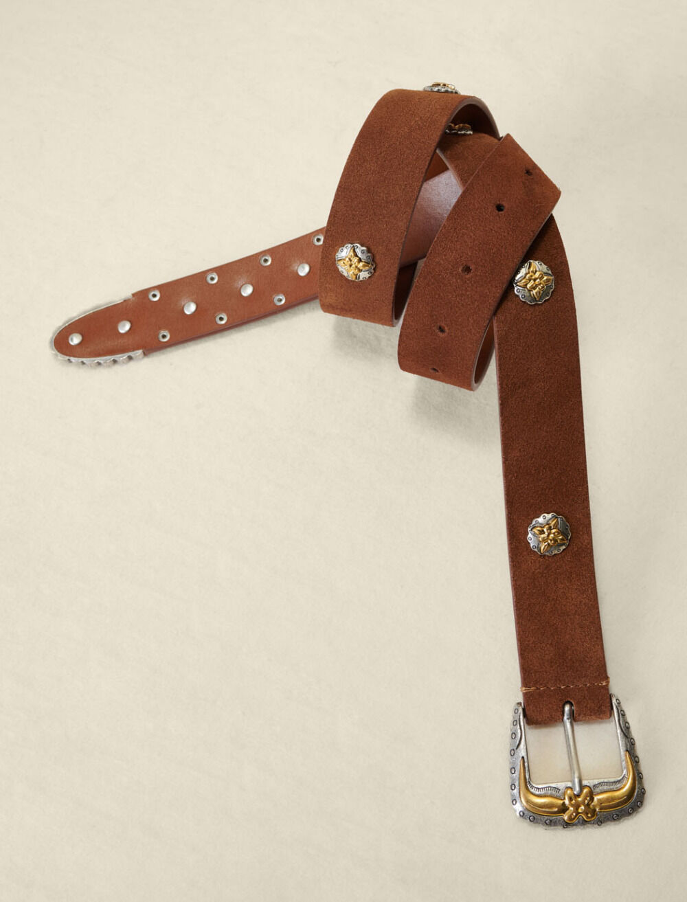 Suede Western belt