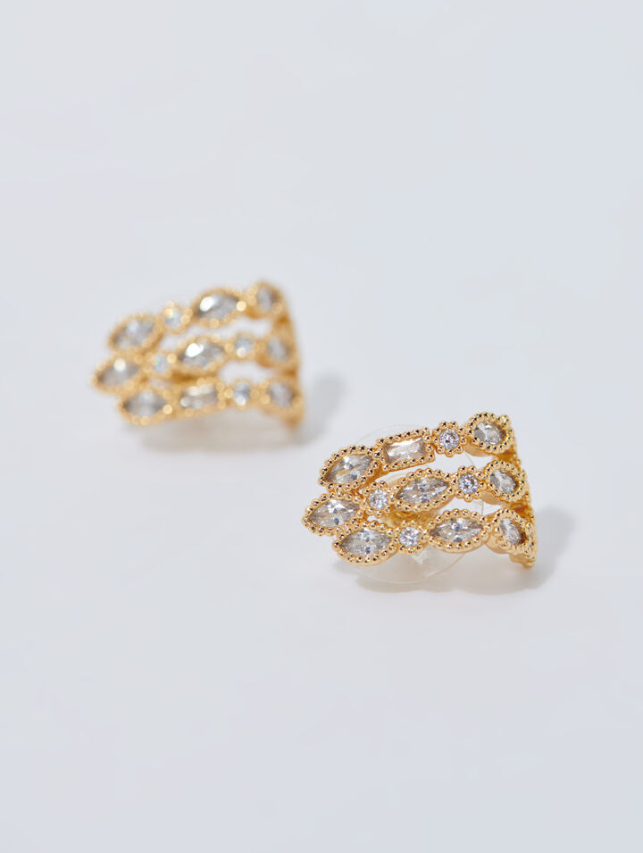 Rhinestone earrings