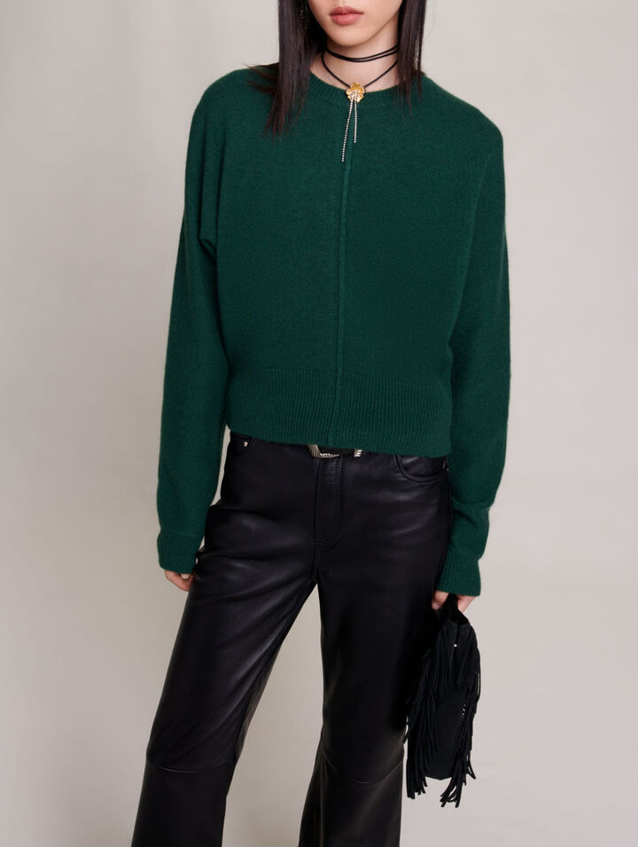 Reversible cashmere jumper
